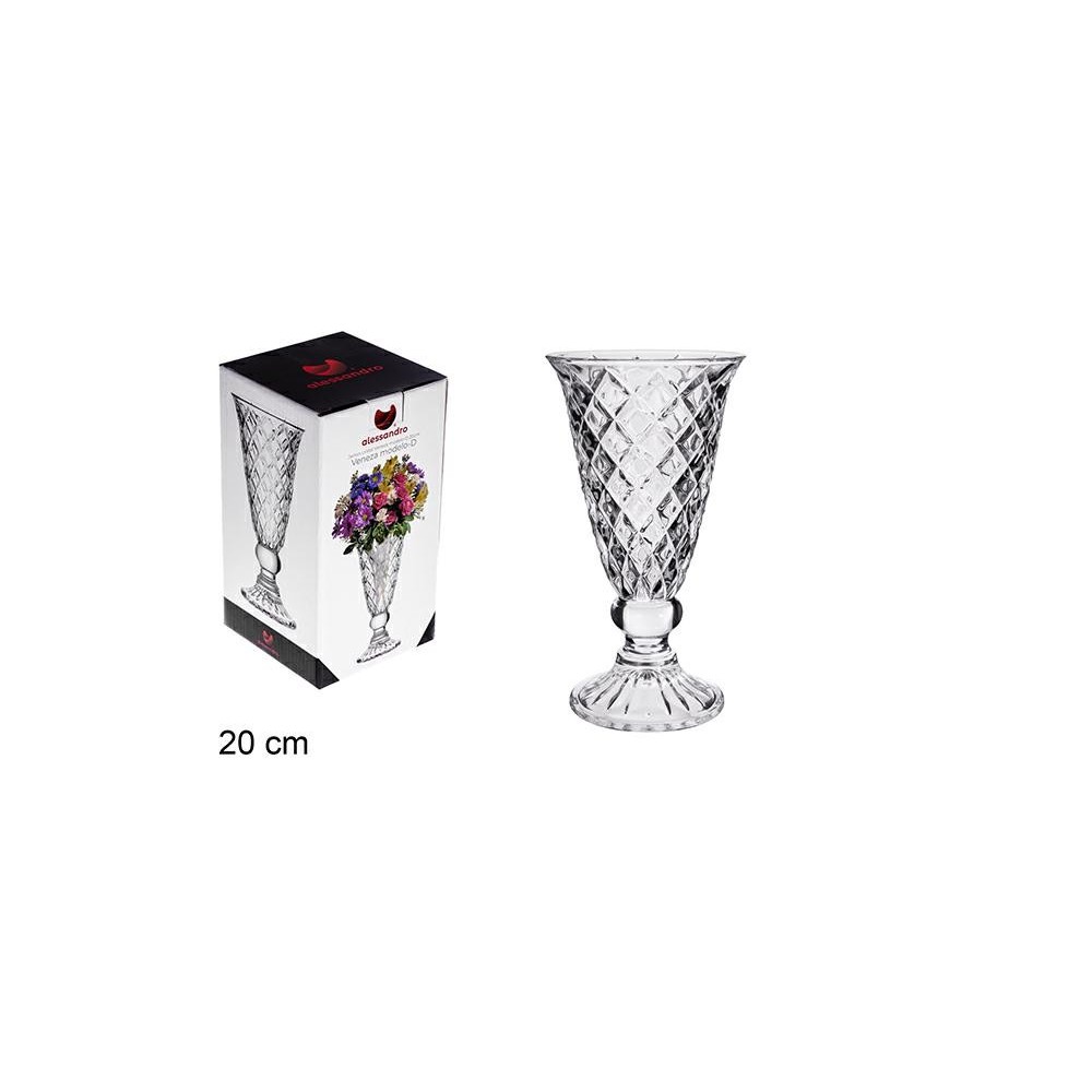 VASO IN VETRO VENEZA MODELLO D 20 CM